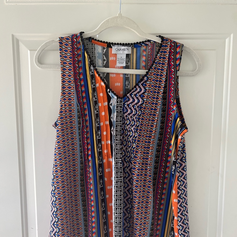 Beautiful multicolored sleeveless top, only worn a few times.
